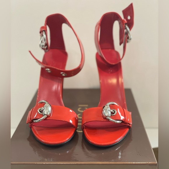 Gucci Sand PELLE Coral s7 sandal NEW